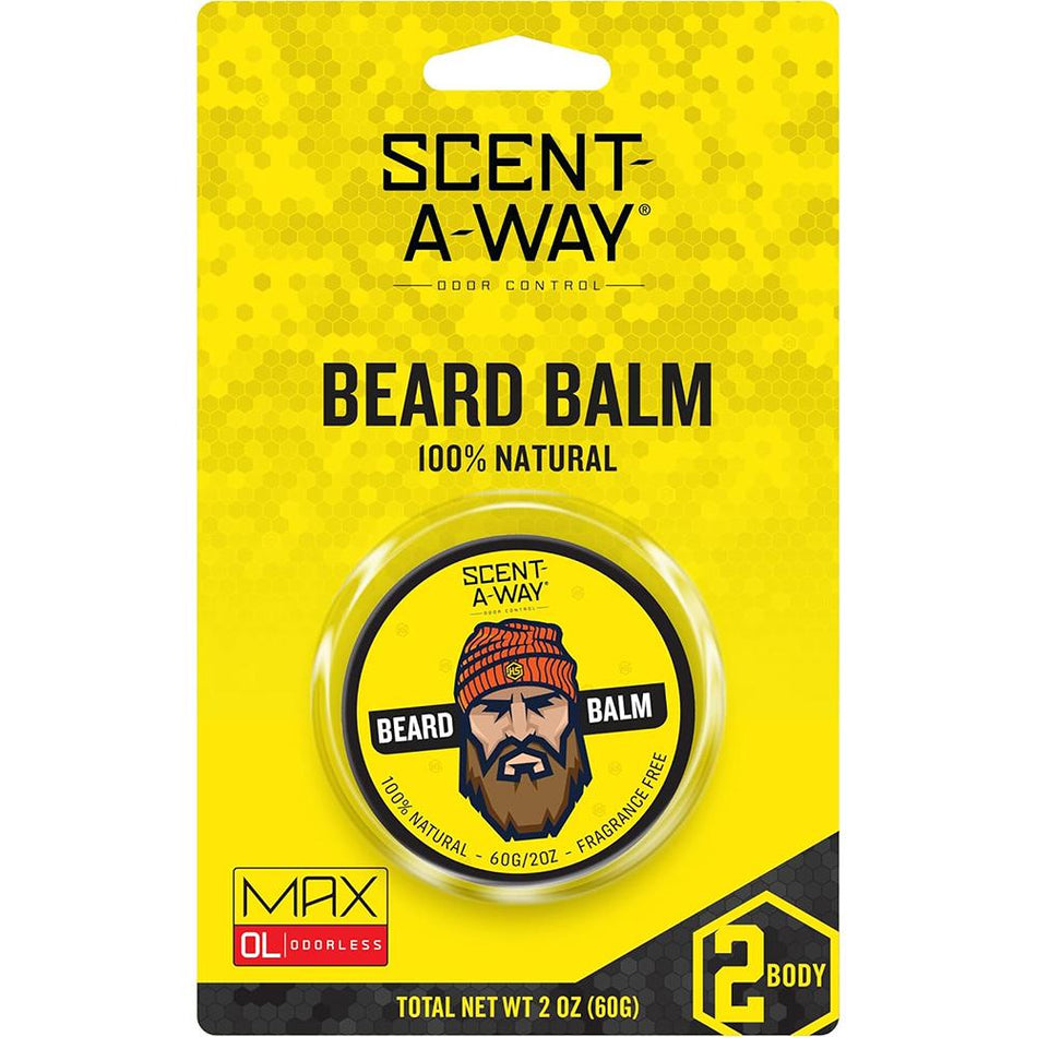 Scent-A-Way Beard Balm Odor Eliminating 2oz for Hunters