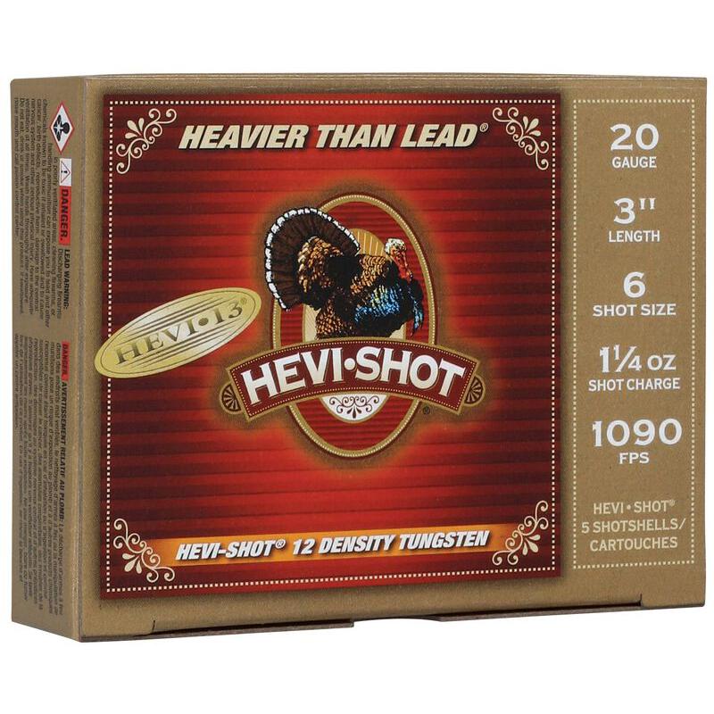 HEVI-Shot 20 Gauge Shotgun Shells HEVI 13 #6 1-1/4 oz 3 in