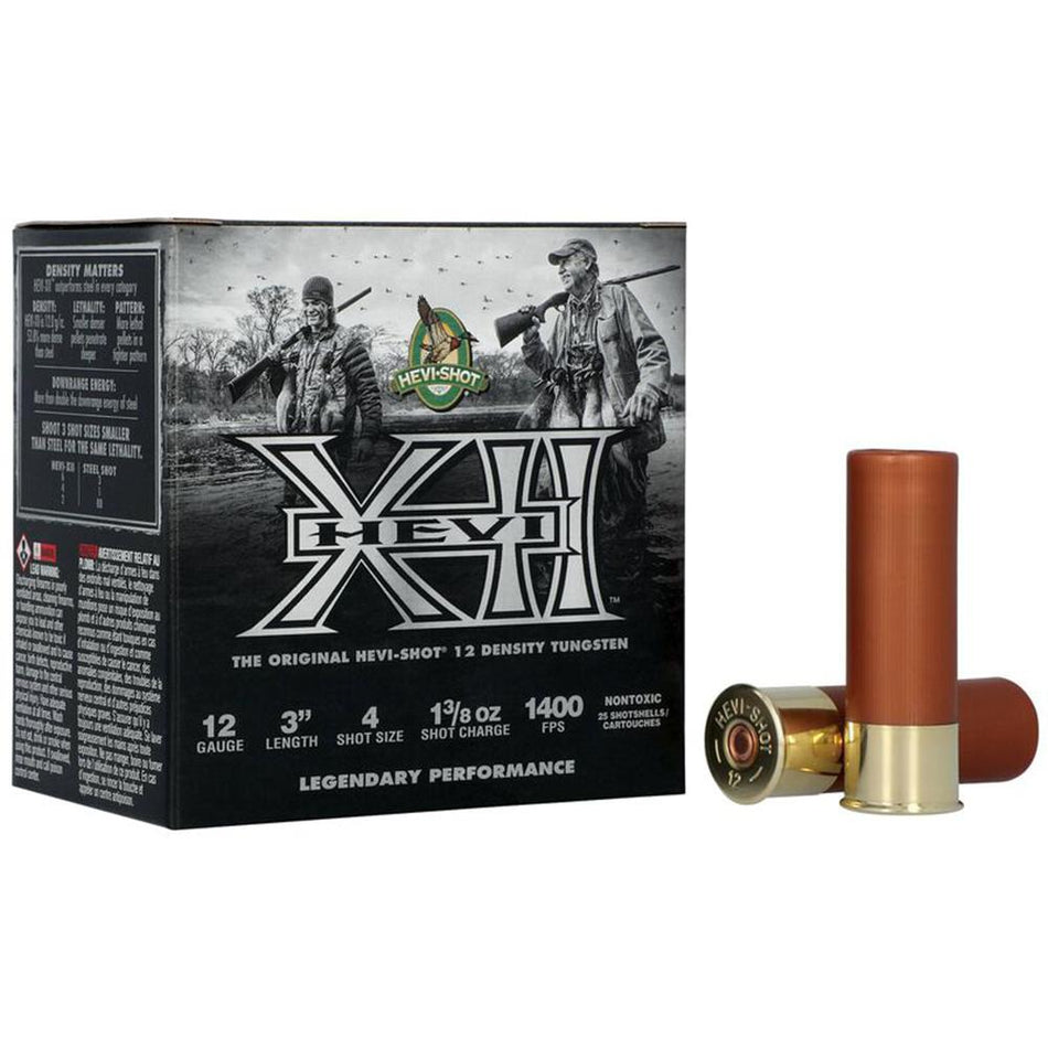 HEVI-Shot 12 Gauge HS51204 HEVI-XII Waterfowl 3" 1-3/8oz 4 Shot