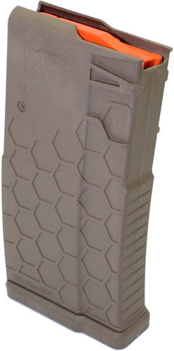Hexmag Flat Dark Earth Polymer 20rd Magazine for SR-25 .308 Win