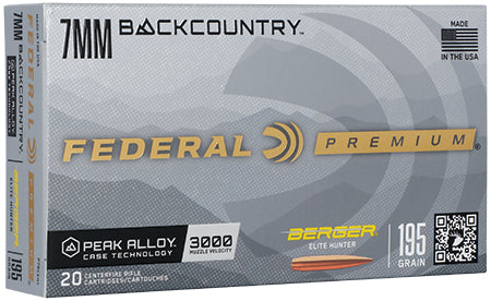 Federal 7mm Backcountry 195 Grain Berger Elite Hunter