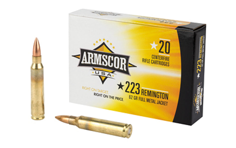 ARMSCOR .223 Remington 62 gr Full Metal Jacket (FMJ)
