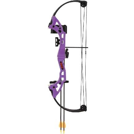 Bear Archery Brave Compound Youth Bow Set 15-25lb Right Hand Purple