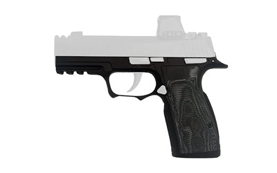 Icarus Precision A.C.E. SXG Macro Grip Module w/ Manual Safety, Sig P365 XL/X-Macro, Steel, Black Nitride