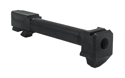 Icarus Precision Omega Compensator and Barrel, 9MM, Fits Glock 17 Gen 5 OEM Slides, Black Nitride