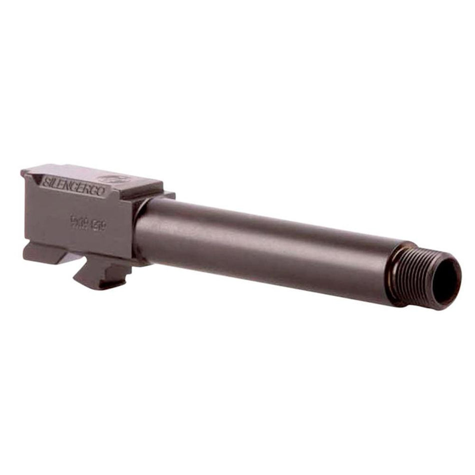 SilencerCo Glock 43 9mm 1/2x28 Threaded Barrel 3.7" Black Finish