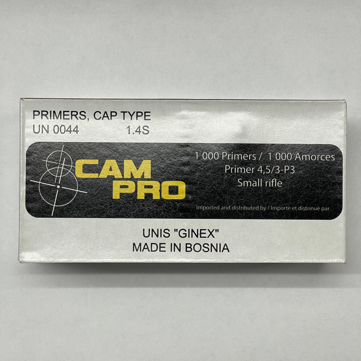 Ginex Small Rifle Primers: High-Quality Ignition for Superior Shooting Performance (packaging may vary)