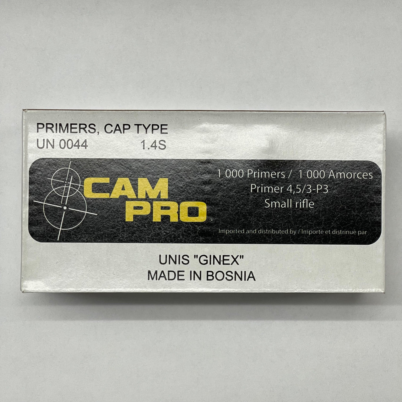 Ginex Small Rifle Primers: High-Quality Ignition for Superior Shooting Performance (packaging may vary)