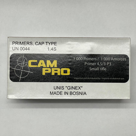 Ginex Small Rifle Primers: High-Quality Ignition for Superior Shooting Performance (packaging may vary)