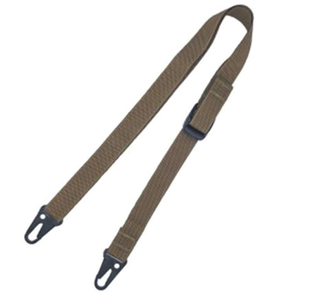 TacShield Sport Ridge Rifle Sling 2-Point 1" Wide with HK Snap Hooks Coyote Brown