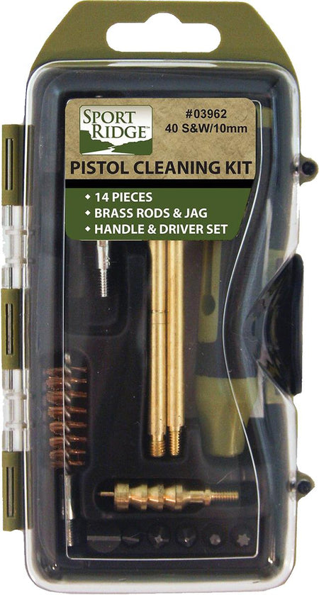 TacShield Sport Ridge .40 Cal/10mm 14pc Pistol Cleaning Kit