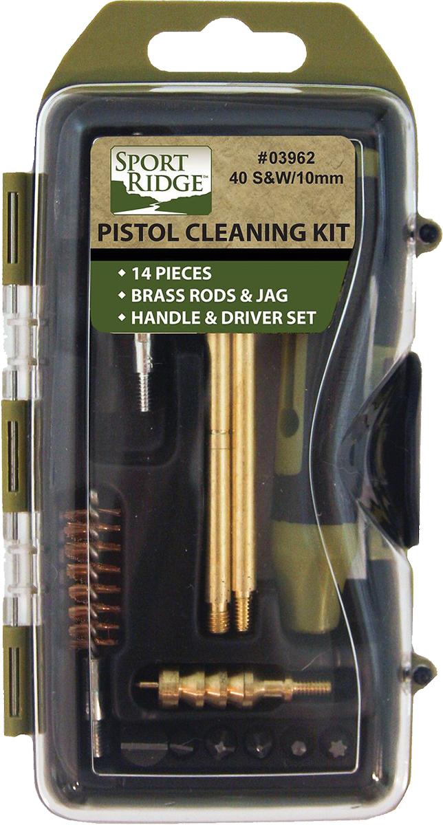 TacShield Sport Ridge .40 Cal/10mm 14pc Pistol Cleaning Kit