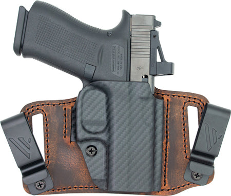 VersaCarry Insurgent Right Hand Holster IWB/OWB S&W Shield EZ Brown