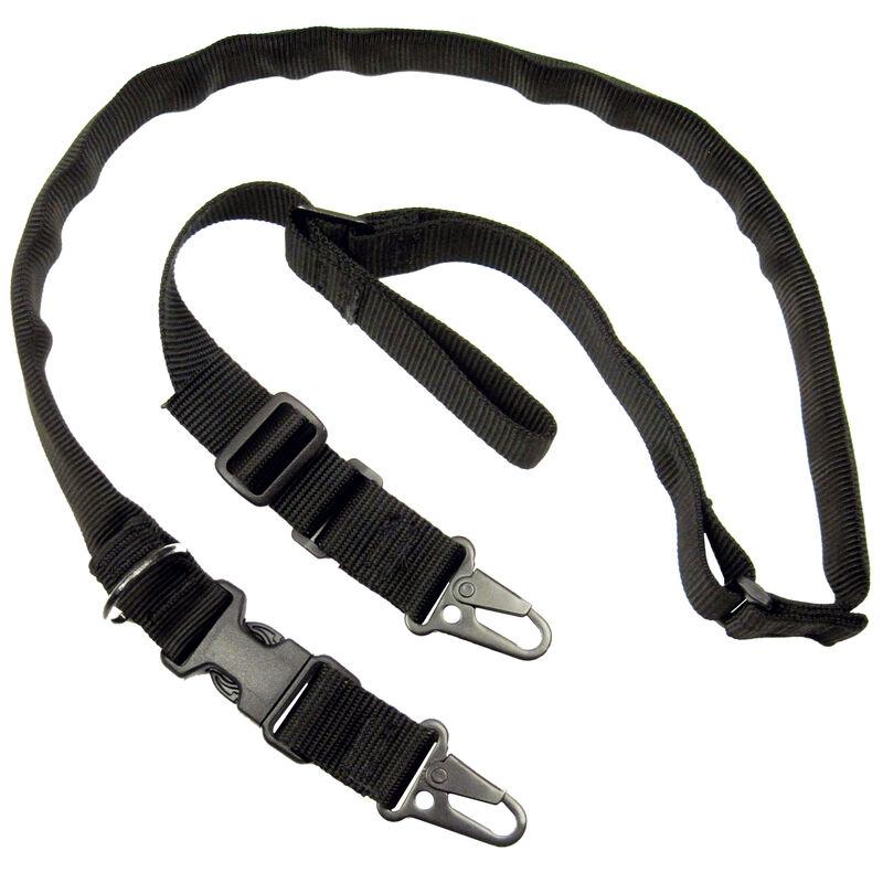 TacShield Warrior 2n1 Single/Two Point Sling HK Snap Hook 1.25 Inch Black