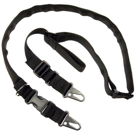 TacShield Warrior 2n1 Single/Two Point Sling HK Snap Hook 1.25 Inch Black