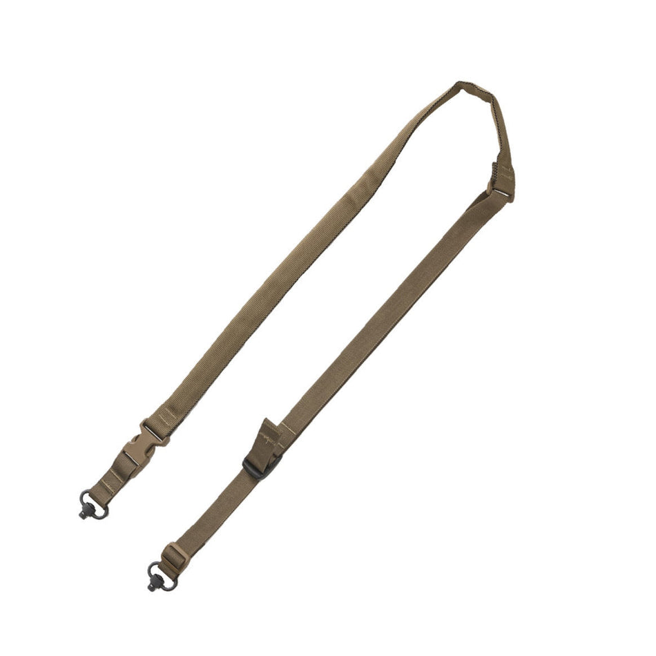 TacShield 2-Point QD Padded Tactical Sling with Push Button Swivel Coyote Brown