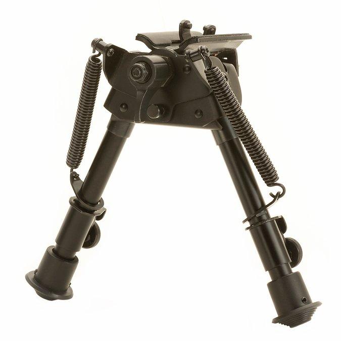 TacShield Sport Ridge Heavy Duty Pivoting Bipod 6 to 9 Inch Black