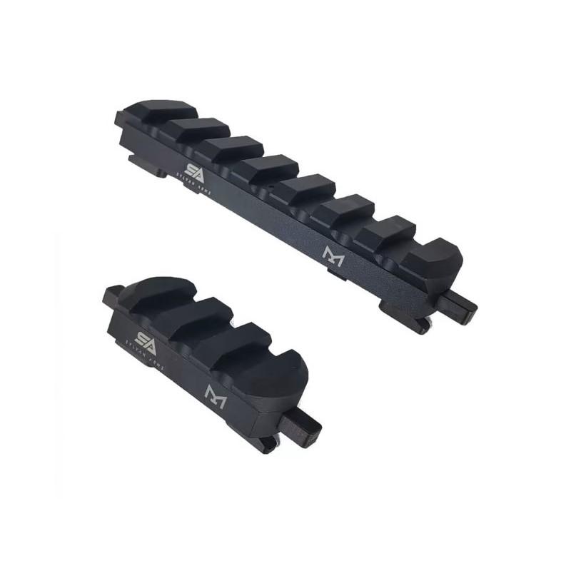 Sylvan Arms Quick Detach 2 Piece Picatinny Rail Combo Black