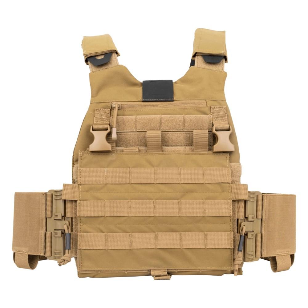 Guard Dog Trakr Plate Carrier Vest FDE with Front Placard