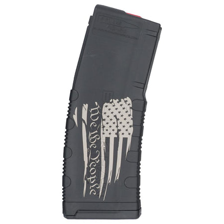 Black Rain Ordnance Tattered Flag We The People 5.56x45 NATO 30rd Polymer Magazine