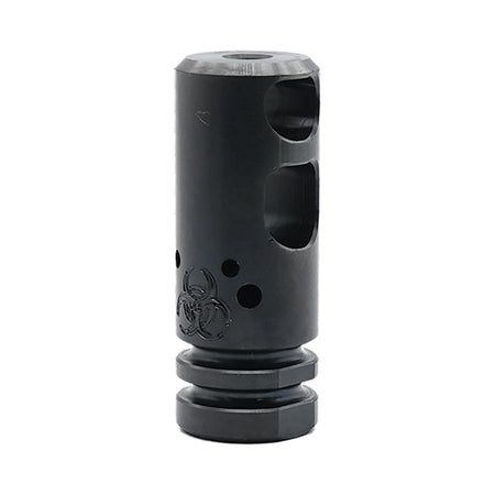 Black Rain Ordnance Round Competition Muzzle Compensator Black with Crush Washer