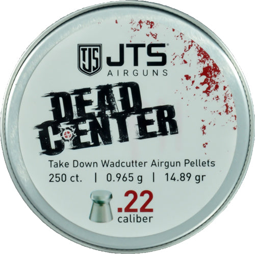 JTS Dead Center .22 Caliber Wadcutter Airgun Pellets 14.89 Grain 250ct
