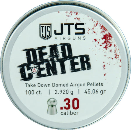 JTS Dead Center .30 Caliber Domed Airgun Pellets 45.06 Grain 100ct