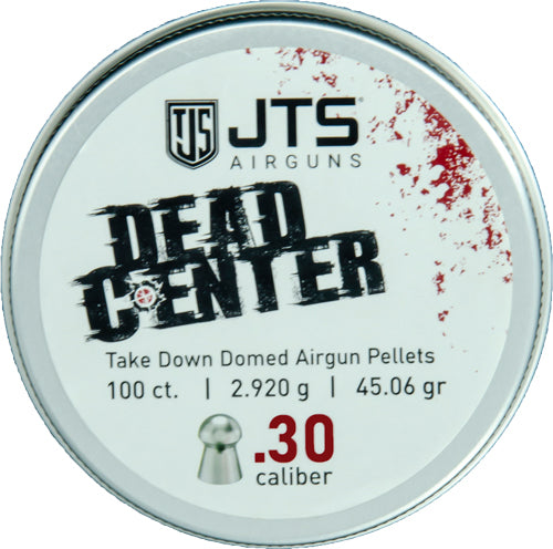 JTS Dead Center .30 Caliber Domed Airgun Pellets 45.06 Grain 100ct