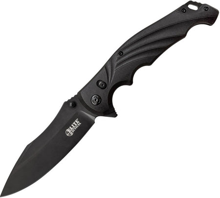 Elite Tactical Conqueror Folding Knife Black Titanium Coated