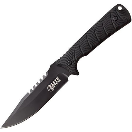 Master Cutlery Elite Tactical Backdraft 5-Inch Black Fixed Knife