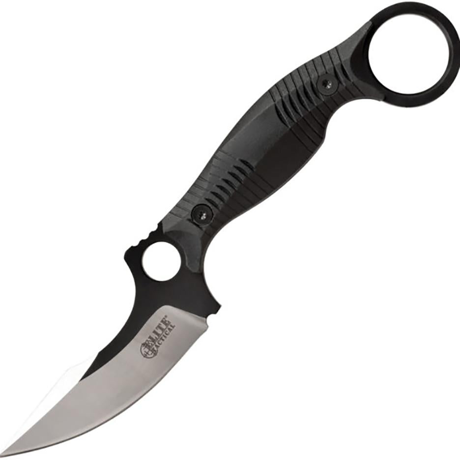 Master Cutlery Elite Tactical Rout Skinner Fixed Knife Black 3.25" Blade