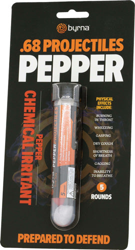 Byrna .68 Cal Pepper Projectiles 5 Count Tube