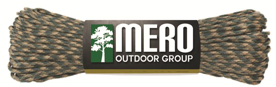 Mero 550 Type II Paracord 100' 550 lb Camo Pattern 7-Strand Core
