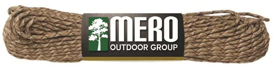 Mero Type II 550 lb Paracord 100 Ft Desert Camo - 7-Strand Nylon