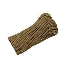 Mero 550 Type II Paracord 100' 550 lb Brown Coyote 7-Strand Core