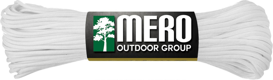 Mero 550 lb Paracord 100' White Type II Nylon