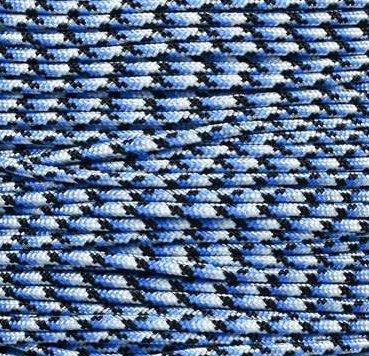 Mero 550 Type II Paracord 100' Blue Snake Camo 550 lb Tensile Strength
