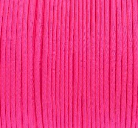 Mero 550 lb Paracord 100' Pink Neon Type II Nylon