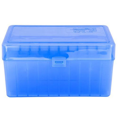 Berry's Mfg Model 412 Blue 50-Round Flip Top Ammo Storage Box .300 Ultra