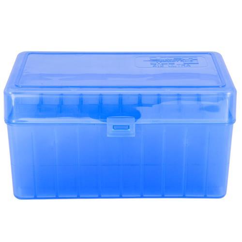 Berry's Mfg Model 412 Blue 50-Round Flip Top Ammo Storage Box .300 Ultra