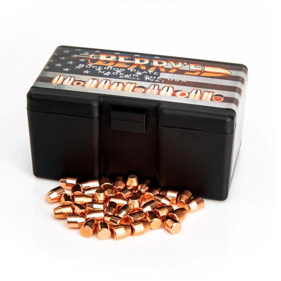 Berry's Preferred Plated 9mm 124gr FP USA-Made Reloading Pistol Bullets 1000/ct