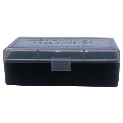 Berry's #407 Ammo Box .44 Caliber 50rd Smoke Lid Black Base