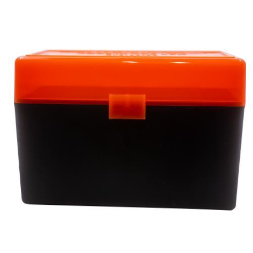 Berry's #410 50rd Ammo Storage Box .270/.30-06 Hunter Orange Black Flip-Top