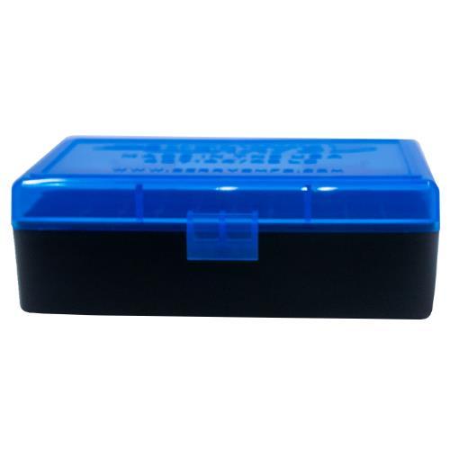 Berry's Model #407 .44 Caliber 50rd Blue Lid Black Base Ammo Box