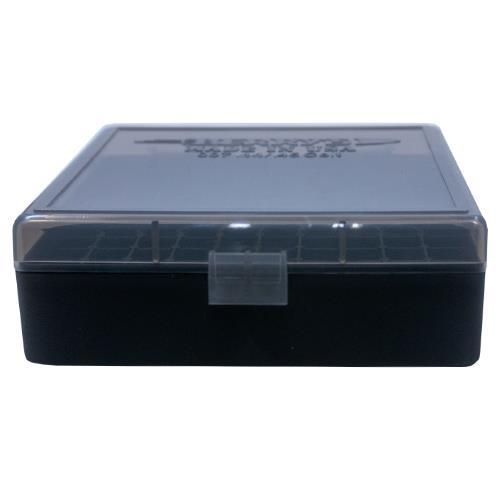 Berry's #007 .44 Cal 100-Round Flip-Top Ammo Storage Box Smoke/Black