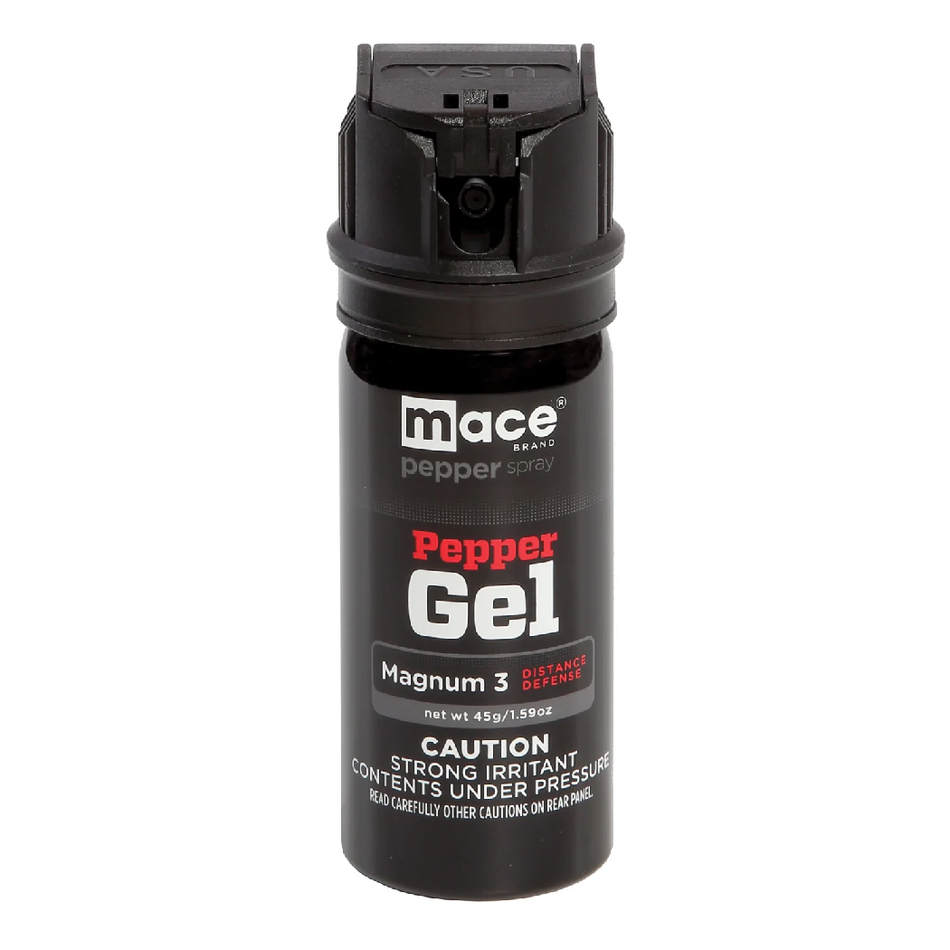 Mace Magnum 3 Distance Pepper Gel Defense Spray 18' Range - Black