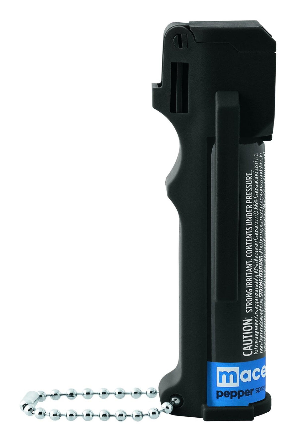 Mace Triple Action Police Model Pepper Spray 3-in-1 Formula 12 Ft Range Black