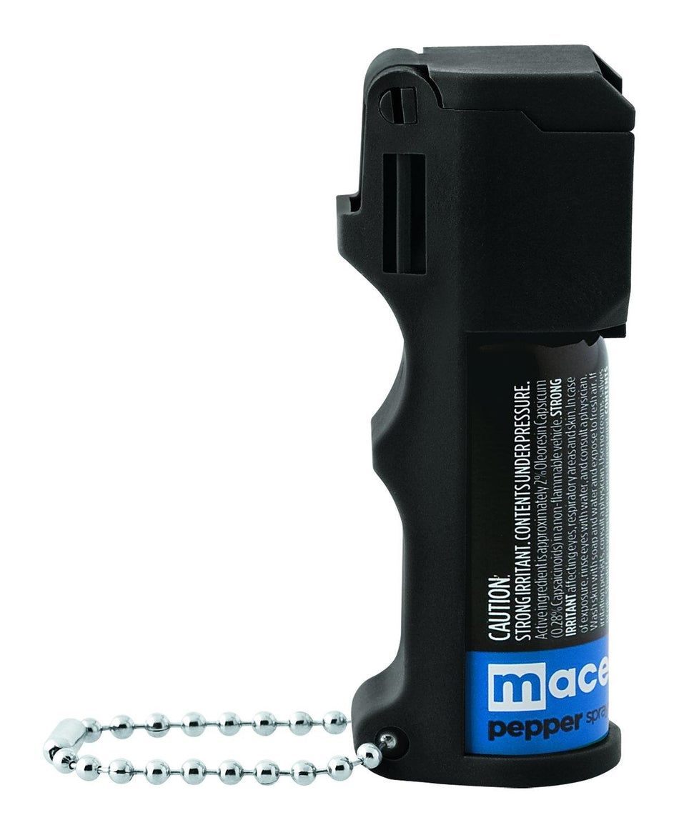 Mace Triple Action Personal Model Pocket Pepper Spray with UV Dye Black 10' Range