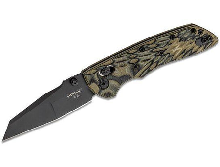 Hogue Deka 3-1/4" Wharncliffe ABLE Lock Folder G-Mascus Green G10 Black Cerakote