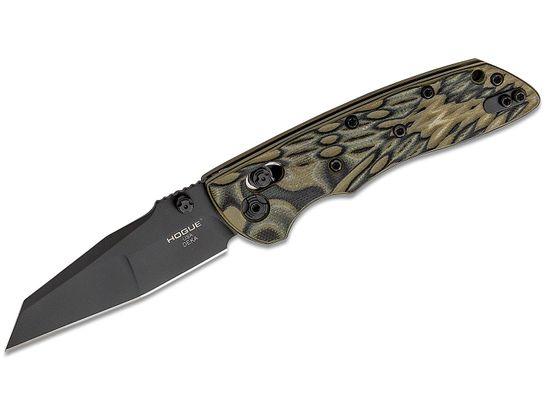 Hogue Deka 3-1/4" Wharncliffe ABLE Lock Folder G-Mascus Green G10 Black Cerakote
